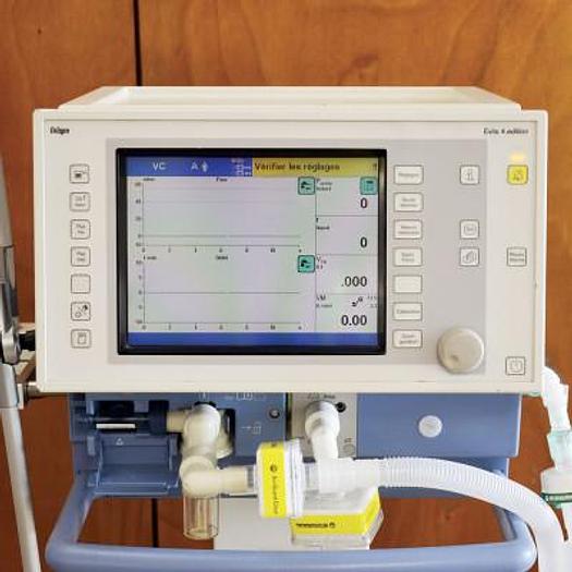 Used DRAGER EVITA 4 INTENSIVE CARE VENTILATOR