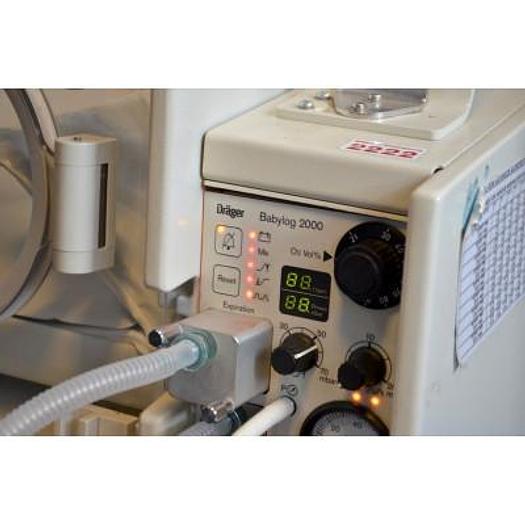 Used DRAGER BABYLOG 2000 NEONATAL REA STATION WITH INCUBATOR 5400 TRANSPORT INCUBATOR