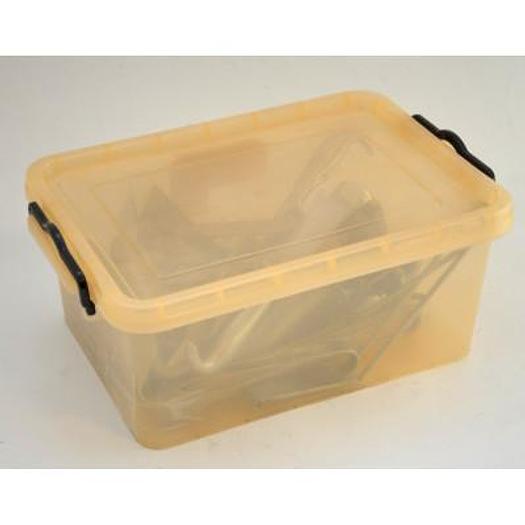 Used PLASTIC BOX WITH VALVE AND SPACER SET