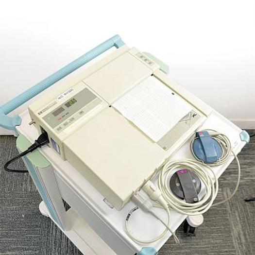 Used TOCOCARDIOGRAPH HP 50 IP WITH 1 CARDIO PROBE AND 1 UTERINE CONTRACTION PROBE