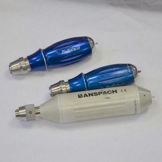 Used ANSPACH HIGH-SPEED AIR MOTOR WITH 3 DRILLS