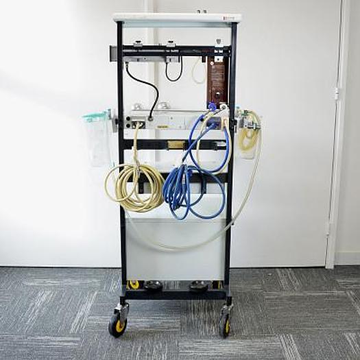 Used KONTRON ANESTHESIA TROLLEY (SWITZERLAND) WITH RAMP, MIXER AND STORAGE SYSTEM