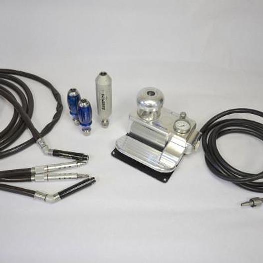 Used ANSPACH HIGH-SPEED AIR MOTOR WITH 3 DRILLS