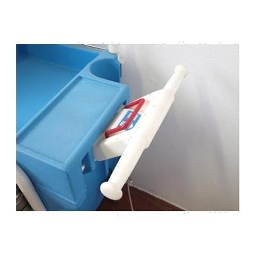 Used PVC EMERGENCY CART & DRAWERS & CODEMASTER XE DEFIBRILLATOR