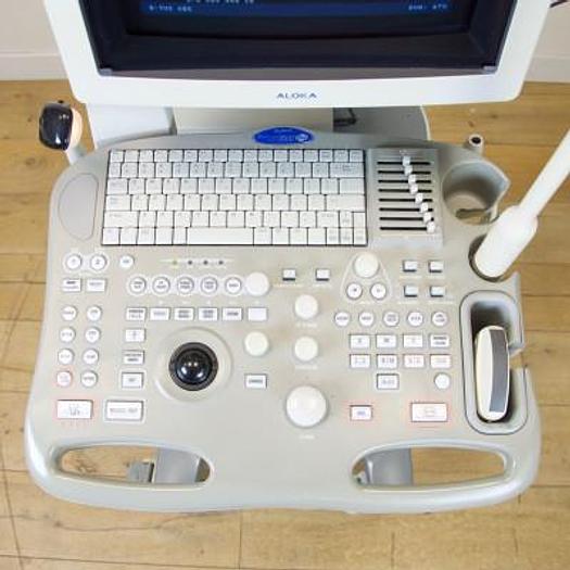 Used ALOKA PROSOUND 3500 PLUS COLOR DOPPLER ULTRASOUND WITH 2 PROBES