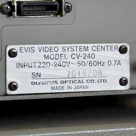 Used OLYMPUS SERIES 240 DIGESTIVE ENDOSCOPY COLUMN