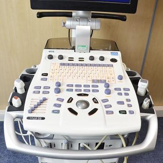 Used GENERAL ELECTRIC VIVID S6 ECHOCARDIOGRAPH WITH 2 PROBES