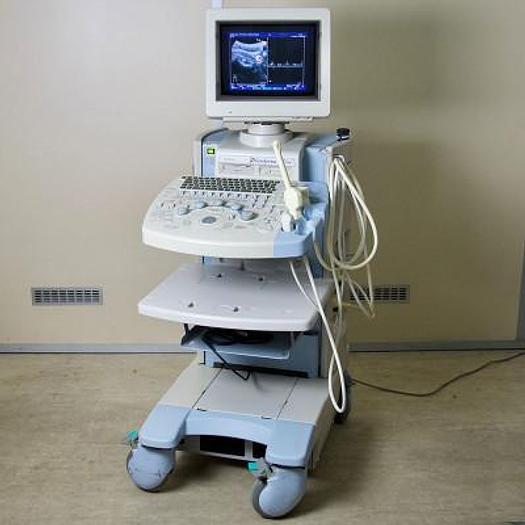 Used HITACHI PLATFORM ELITE COLOR DOPPLER ULTRASOUND WITH 3 PROBES