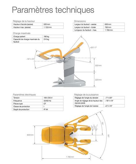 Used GYNECOLOGICAL WORKSTATION COMPOSED OF A GYNECOLOGICAL CHAIR, A VIDEO COLPOSCOPE, AN LCD SCREEN, AND A LINET BORCAD GRACIE MODEL INSTRUMENT TROLLEY