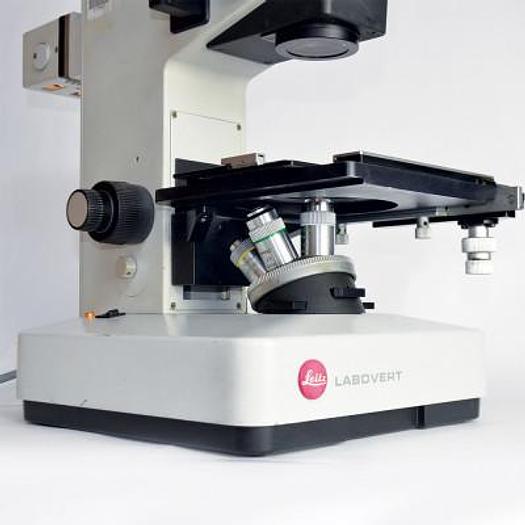 Used LEITZ INVERTED MICROSCOPE - TYPE 090-122.012