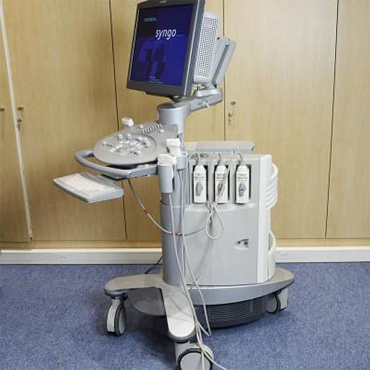 Used SIEMENS ACUSON ANTARES 5 FLAT SCREEN ULTRASOUND SCANNER WITH 3 PROBES