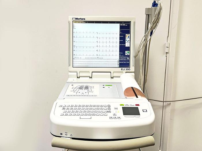 Used ECG MORTARA ELI 350 12 LEADS