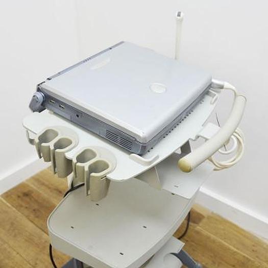 Used LOGIQ -e ELECTRIC GENERAL PORTABLE ECHOGRAPH WITH 3 PROBES