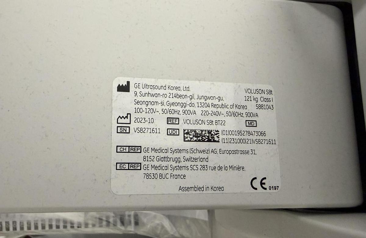 D'occasion GENERAL ELECTRIC VOLUSON S8T BT22 ULTRASOUND SYSTEM (02/2024) with 2 probes