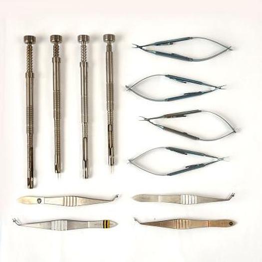 Used OPHTHALMOLOGY INSTRUMENT SET 12 INSTRUMENTS
