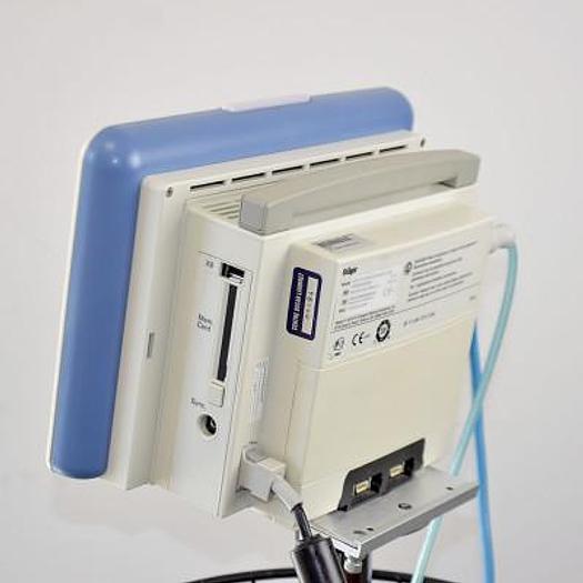 Used DRAGER INFINITY GAMMA XL PORTABLE MULTIPARAMETER MONITOR ON STAND