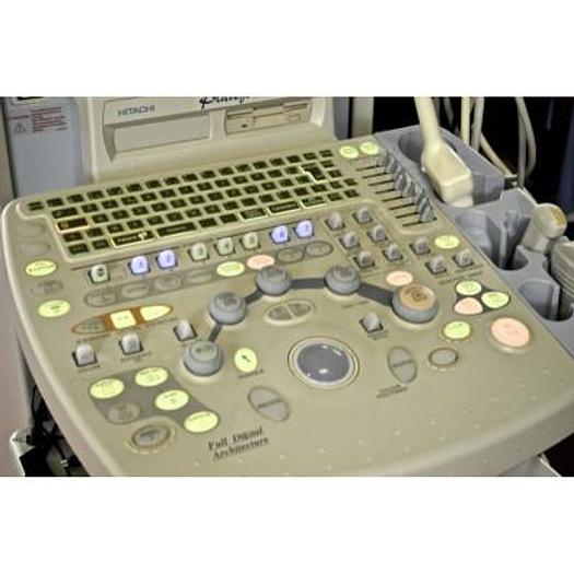 Used HITACHI EUB 6500 PLATFORM ELITE COLOR ULTRASOUND SCANNER WITH 4 PROBES