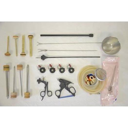 Used SET OF TROCARDS AND TROCAR SHEATHS AND 2 INSERTS