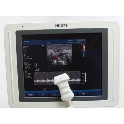 Used PHILIPS HD11XE ECHOCARDIOGRAPH WITH 4 PROBES AND FLAT SCREEN