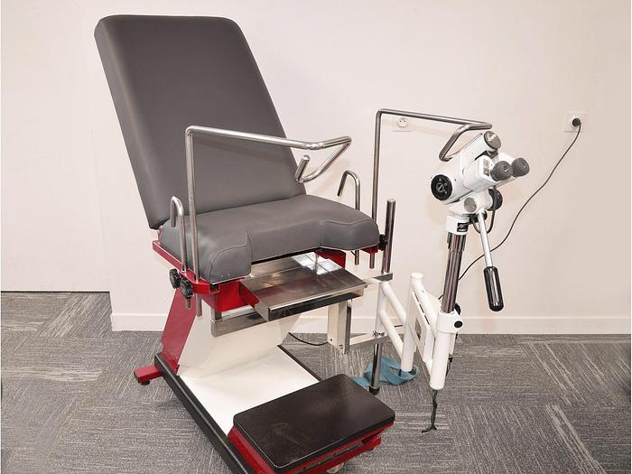 D'occasion PROMOTAL GYNECOLOGY CHAIR WITH COLPOSCOPE LEISEGANG TYPE BG
