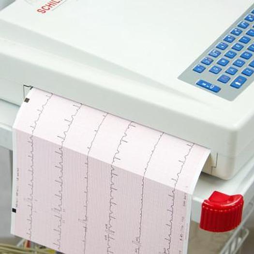 Used SCHILLER CARDIOVIT AT-102 HIGH-PERFORMANCE MULTIFUNCTIONAL ECG