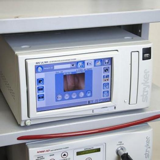 Used STRYKER LAPAROSCOPY COLUMN WITH FLAT SCREEN