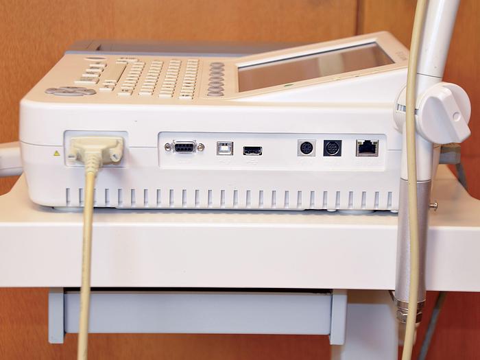 Used ELECTROCARDIOGRAM ECG EDAN SE12 ON CART