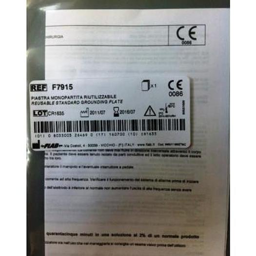 NEW REUSABLE MONOPOLAR PLATE 150 X 200 MM DOUBLE CONNECTION