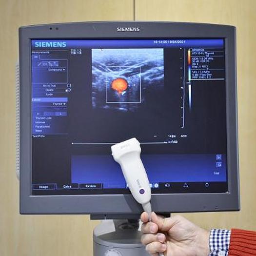 Used SIEMENS ACUSON ANTARES 5 FLAT SCREEN ULTRASOUND SCANNER WITH 3 PROBES