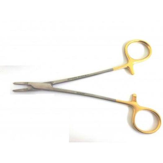 RYDER NEEDLE HOLDER CARBIDE JAWS 15CM (PORTE AIGUILLE RYDER MORS TUNGSTENE 15CM)