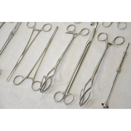 Used BOX OF INSTRUMENTS FOR GYNECOLOGY