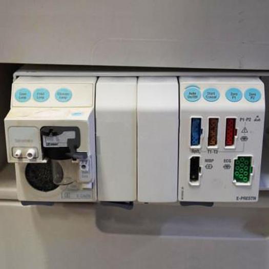 Used DATEX OHMEDA AESTIVA 3000 ANESTHESIA VENTILATOR WITH GENERAL ELECTRIC ANESTHESIA MONITOR