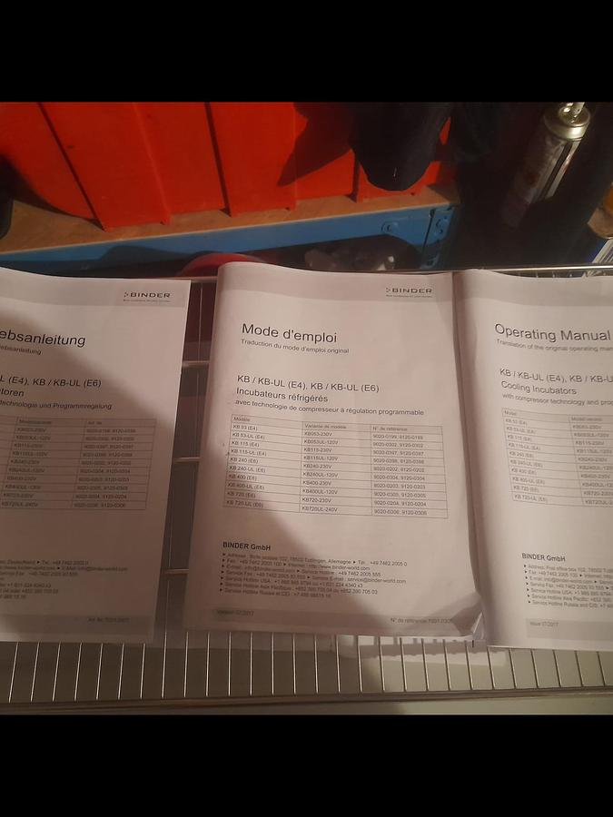 D'occasion Bacteriological incubator BINDER KB 115