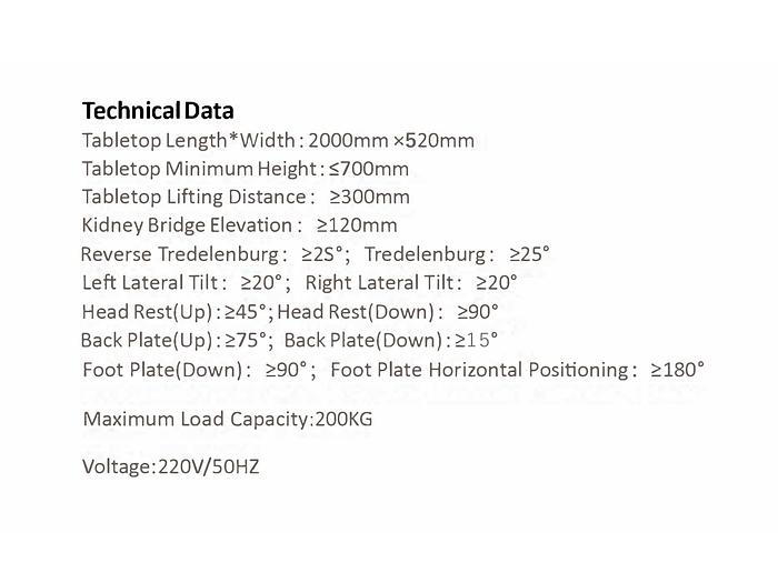 TABLE D’OPERATION ELECTRIQUE XLUCENT