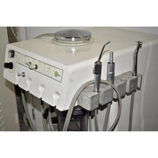 Used UNIT VET VETERINARY DENTAL UNIT ON WHEELS WITH 2 TURBINES AND AIR/WATER WASHING SYSTEM