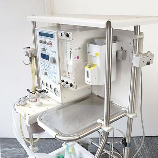 Used TAEMA AIR LIQUIDE ANESTHESIA RESPIRATOR model CLARYS with Sevoflurane tank