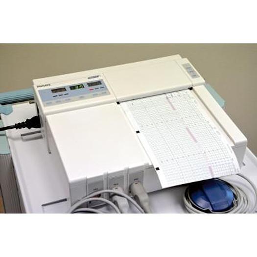 Used PHILIPS 50A TOCOCARDIOGRAPH WITH 2 PROBES ON CART