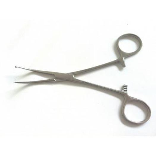 KOCHER FORCEPS CURVED AG 13CM (KOCHER FORCEPS 1X2 TEETH 13CM)