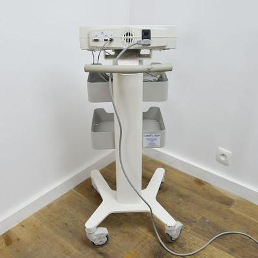 Used HUNTLEIGH BD4000XS FETAL DOPPLER ON CART WITH 1 TOCO PROBE AND 1 UTERINE CONTRACTION PROBE