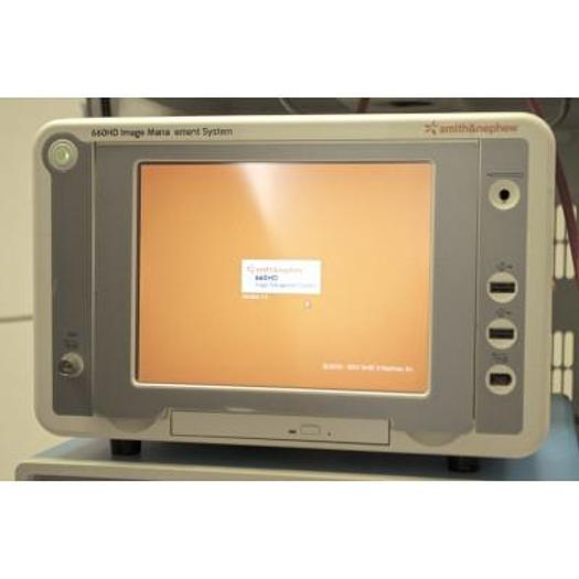 Used SMITH AND NEPHEW LAPAROSCOPIC COLUMN WITH 2 FLAT SCREENS