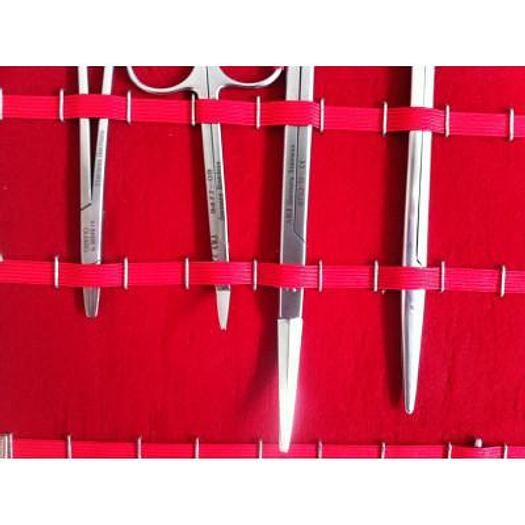 TEKNO BRAND SURGICAL INSTRUMENTS IN LEATHER POUCH