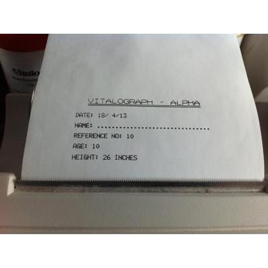 Used VITALOGRAPH ALPHA SPIROMETER IN CARRYING CASE