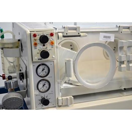 Used DRAGER BABYLOG 2000 NEONATAL REA STATION WITH INCUBATOR 5400 TRANSPORT INCUBATOR