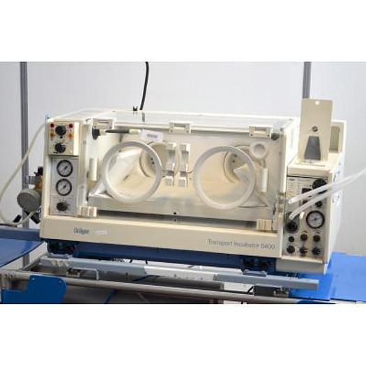 Used DRAGER BABYLOG 2000 NEONATAL REA STATION WITH INCUBATOR 5400 TRANSPORT INCUBATOR