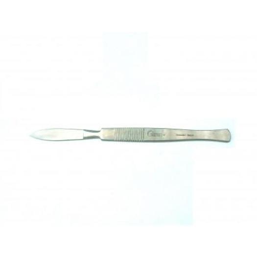 BISTOURI FIXE MANCHE PLAT 17 CM LAME CONCAVE DE 50 MM HOLTEX (FLAT HANDLE SCAPEL CONCAVE BLADE 50MM)