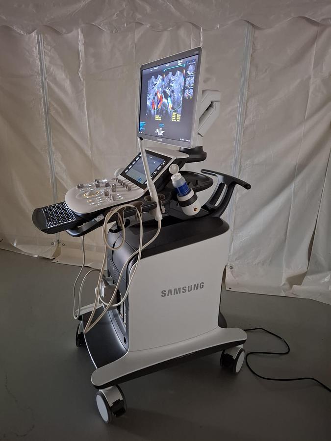 D'occasion ECHOGRAPHE SAMSUNG WS80A AVEC SONDES VOLUMIQUE ABDOMINALE ET ENDOVAGINALE