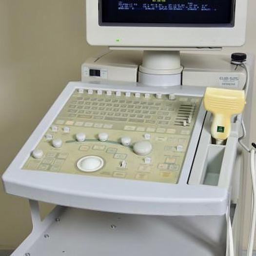 Used HITACHI EUB 525 COLOR DOPPLER ULTRASOUND WITH LINEAR PROBE