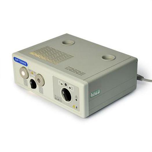 Used DOUBLE LIGHT SOURCE OPTOMIC FIBROLUX 250 HALOGEN 250W