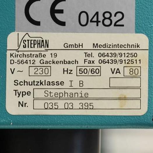 Used NEONATAL RESUSCITATION VENTILATOR STEPHANIE DE STEPHAN