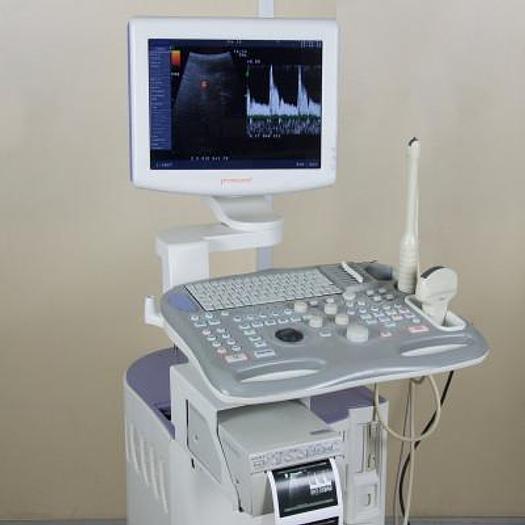 Used ALOKA SSD-3500 PROSOUND COLOR DOPPLER ULTRASOUND SCANNER,FLAT SCREEN,2 PROBES